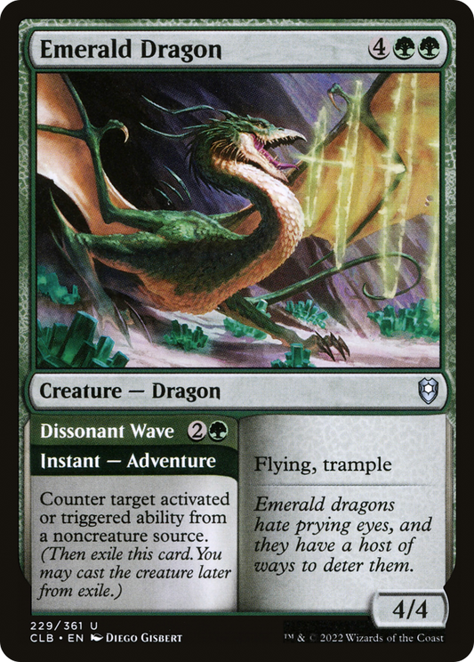 Emerald Dragon (229) Foil - Commander Legends: Battle for Baldur's Gate