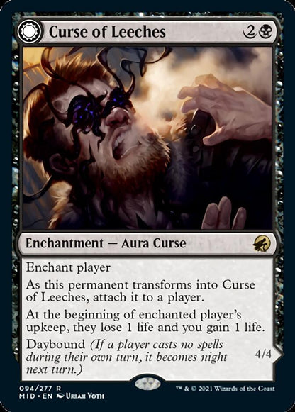 Curse of Leeches // Leeching Lurker (094) Foil - Innistrad: Midnight Hunt