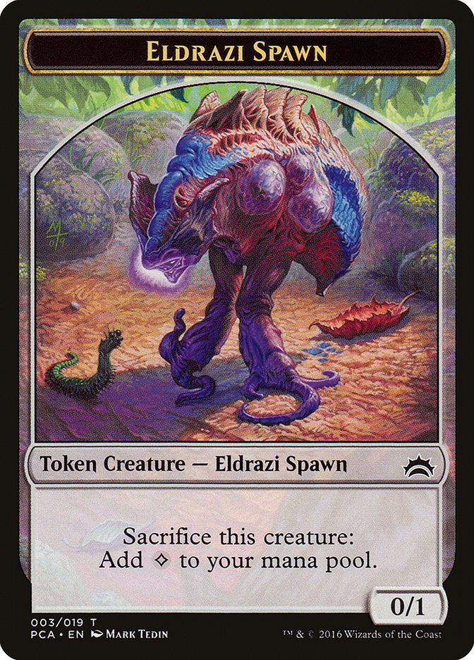 Eldrazi Spawn Token (003/019) [Planechase Anthology Tokens] | Silver Goblin