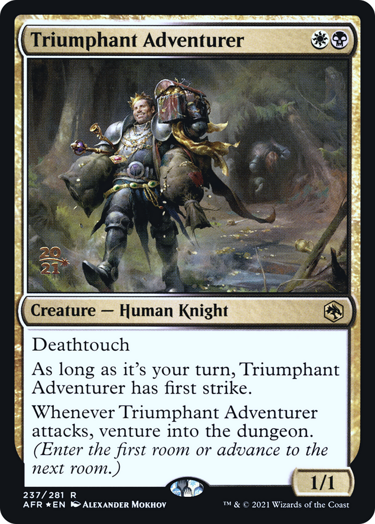 Triumphant Adventurer (237s) Foil - Adventures in the Forgotten Realms Promos