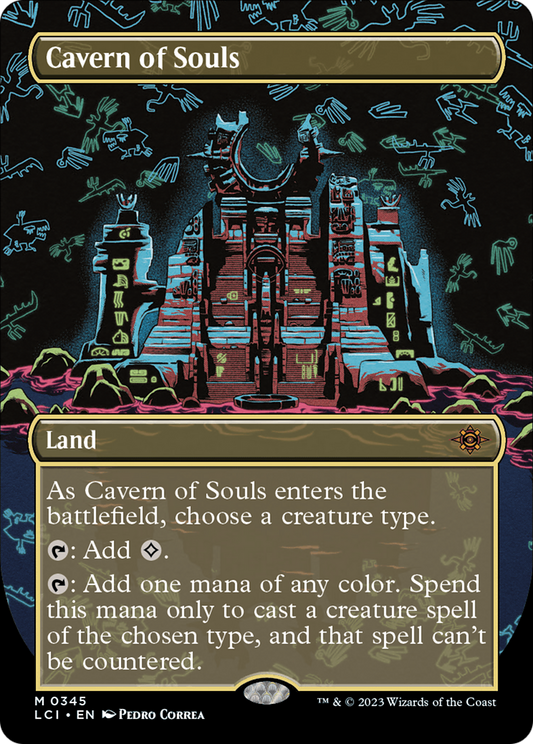Cavern of Souls (0345) (Borderless) [The Lost Caverns of Ixalan] Foil