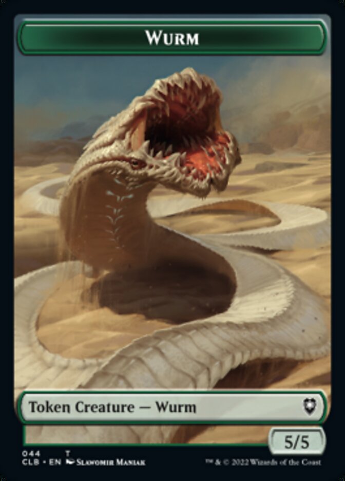 Phyrexian Beast // Wurm Double-Sided Token [Commander Legends: Battle for Baldur's Gate Tokens] | Silver Goblin