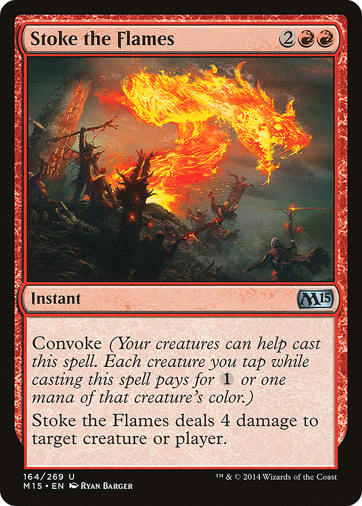 Stoke the Flames (164) Foil - Magic 2015