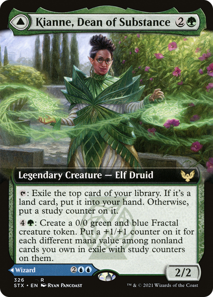 Kianne, Dean of Substance (Extended Art) (326) Foil - Strixhaven: School of Mages