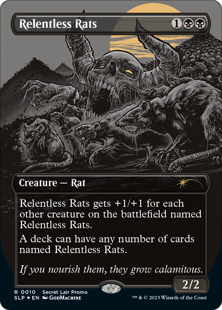 Relentless Rats (010) Foil - Secret Lair Showdown