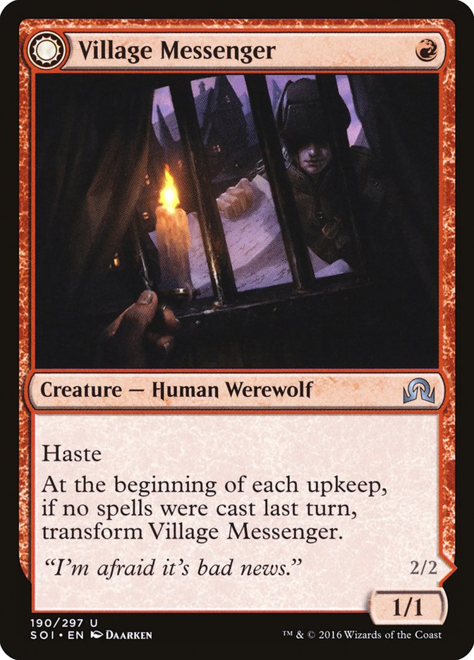 Village Messenger (190) Foil - Shadows over Innistrad