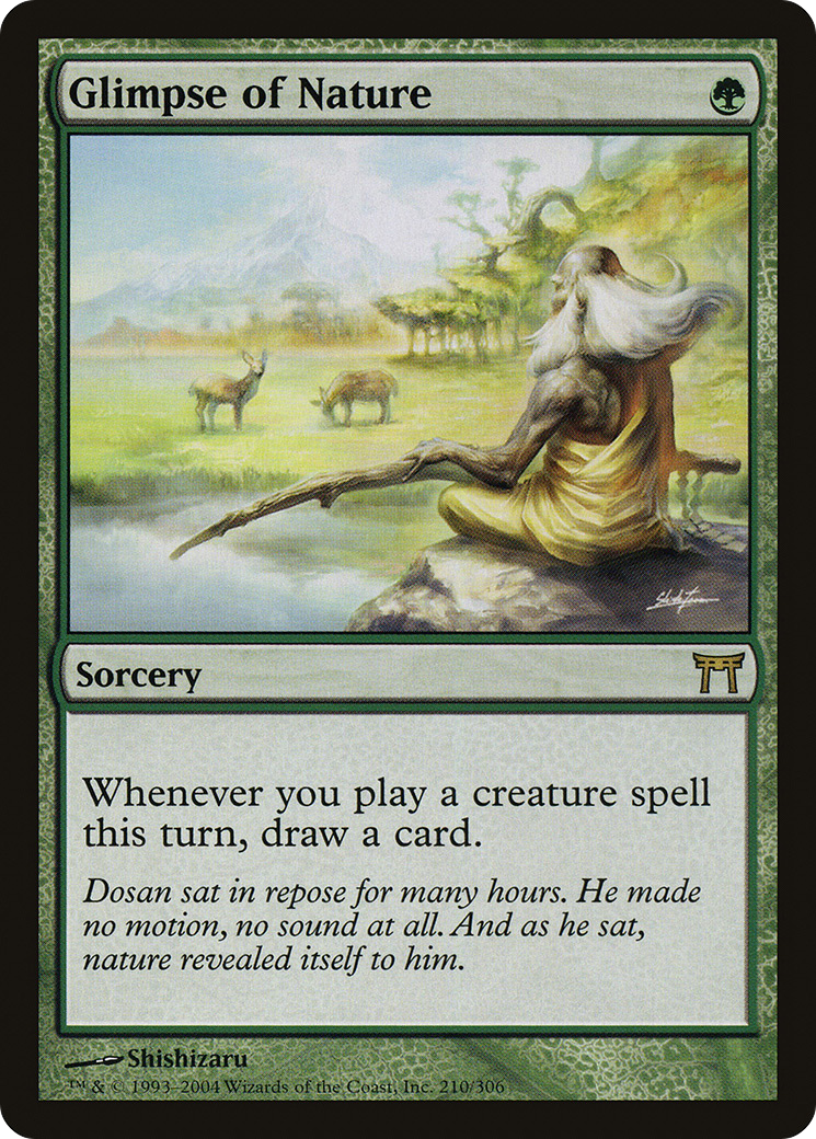Glimpse of Nature (210) Foil - Champions of Kamigawa