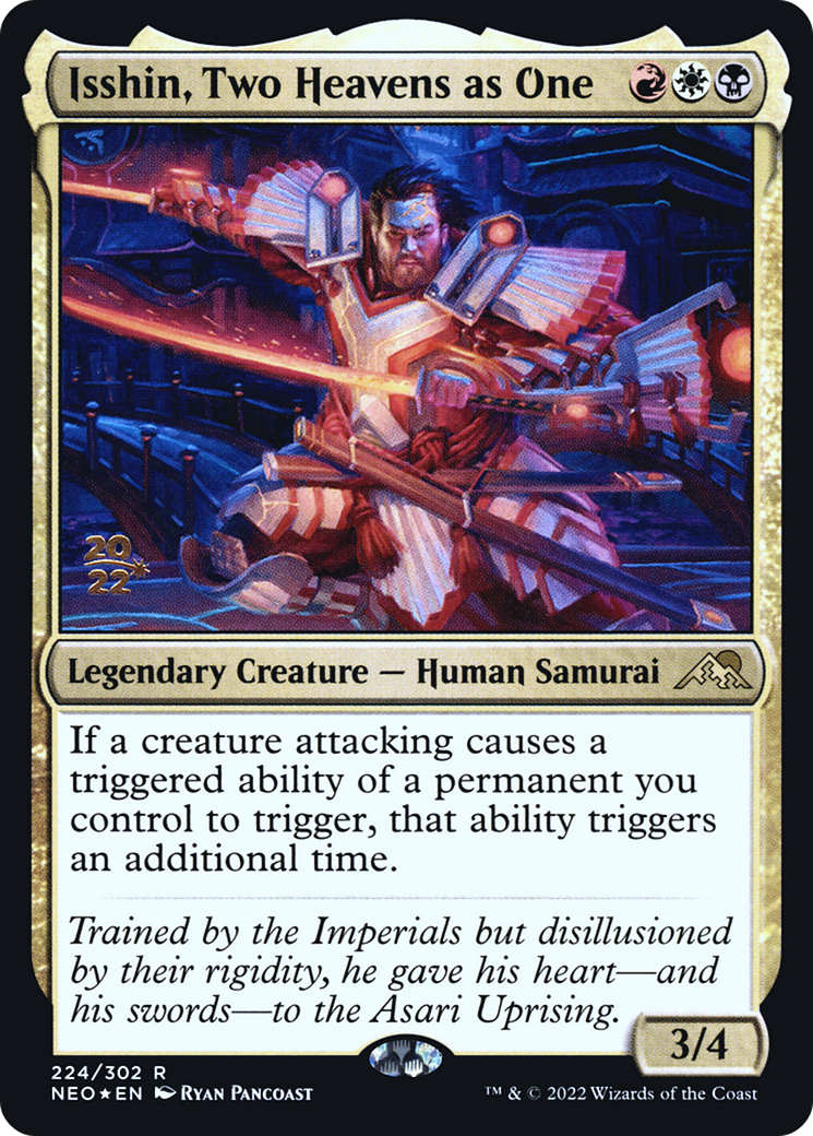 Isshin, Two Heavens as One (224s) Foil - Kamigawa: Neon Dynasty Promos