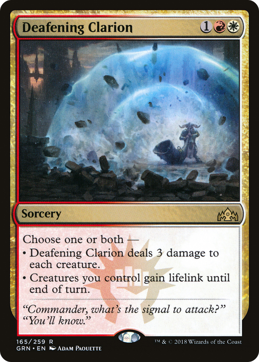Deafening Clarion (165) - Guilds of Ravnica