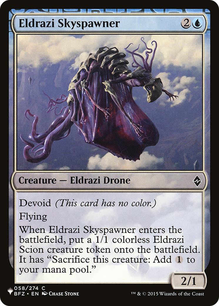 Eldrazi Skyspawner (BFZ-58) - The List