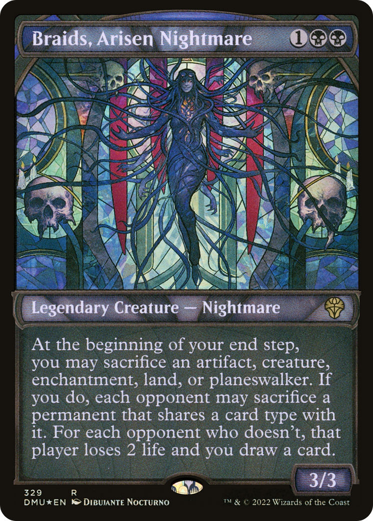 Braids, Arisen Nightmare (Showcase Textured) [Dominaria United] | Silver Goblin