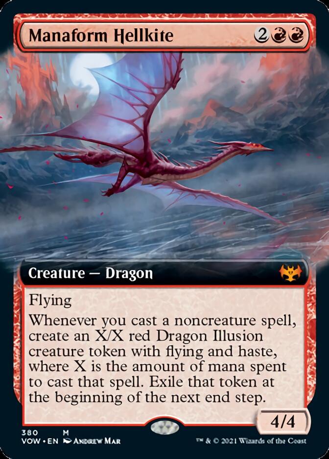 Manaform Hellkite (Extended Art) [Innistrad: Crimson Vow] | Silver Goblin