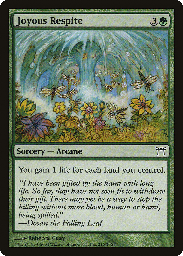 Joyous Respite (216) - Champions of Kamigawa