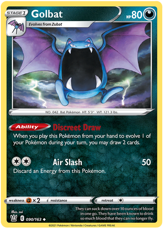 Golbat (090/163) [Sword & Shield: Battle Styles] | Silver Goblin