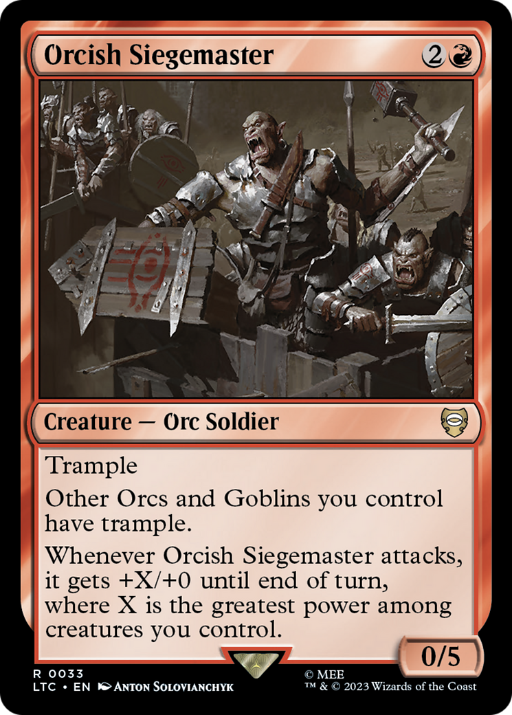 Orcish Siegemaster (033) - Tales of Middle-earth Commander