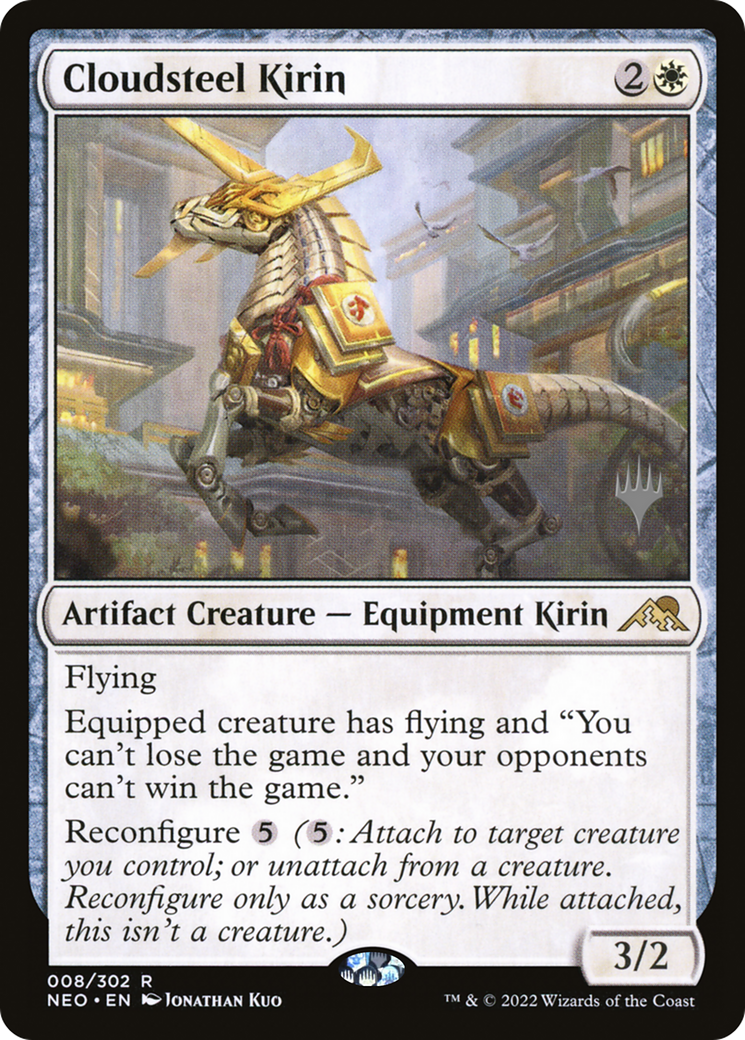 Cloudsteel Kirin (08p) - Kamigawa: Neon Dynasty Promos