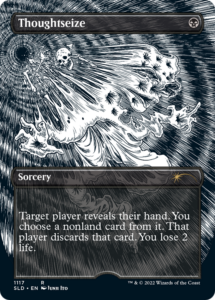 Thoughtseize (Borderless) (1117) - Secret Lair Drop