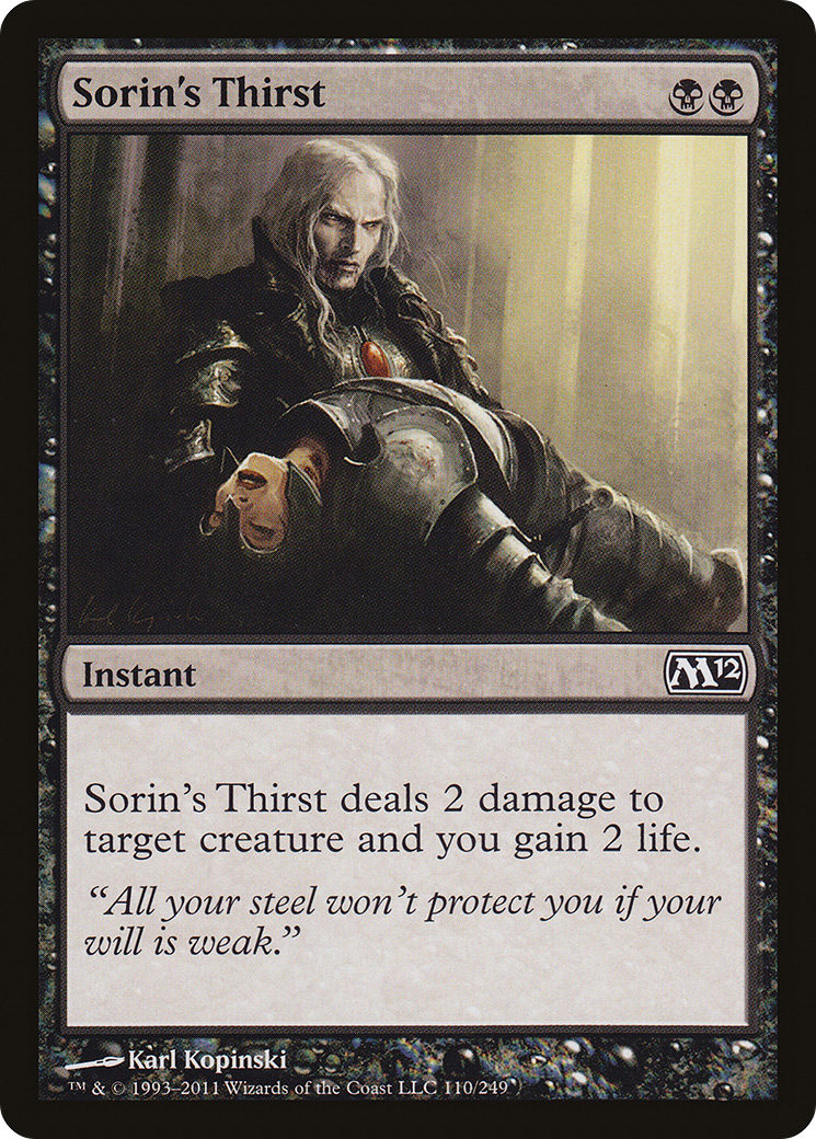 Sorin's Thirst (110) Foil - Magic 2012