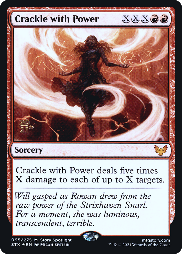 Crackle with Power (095) Foil - Strixhaven: School of Mages Promos