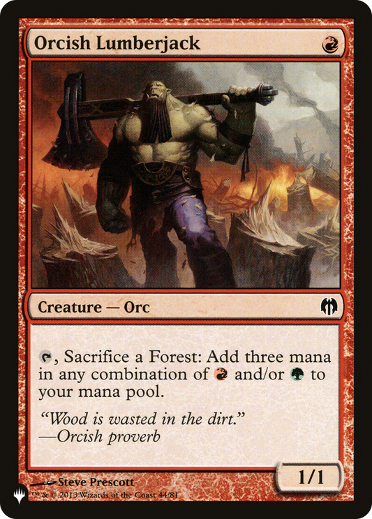 Orcish Lumberjack (44/81) - The List