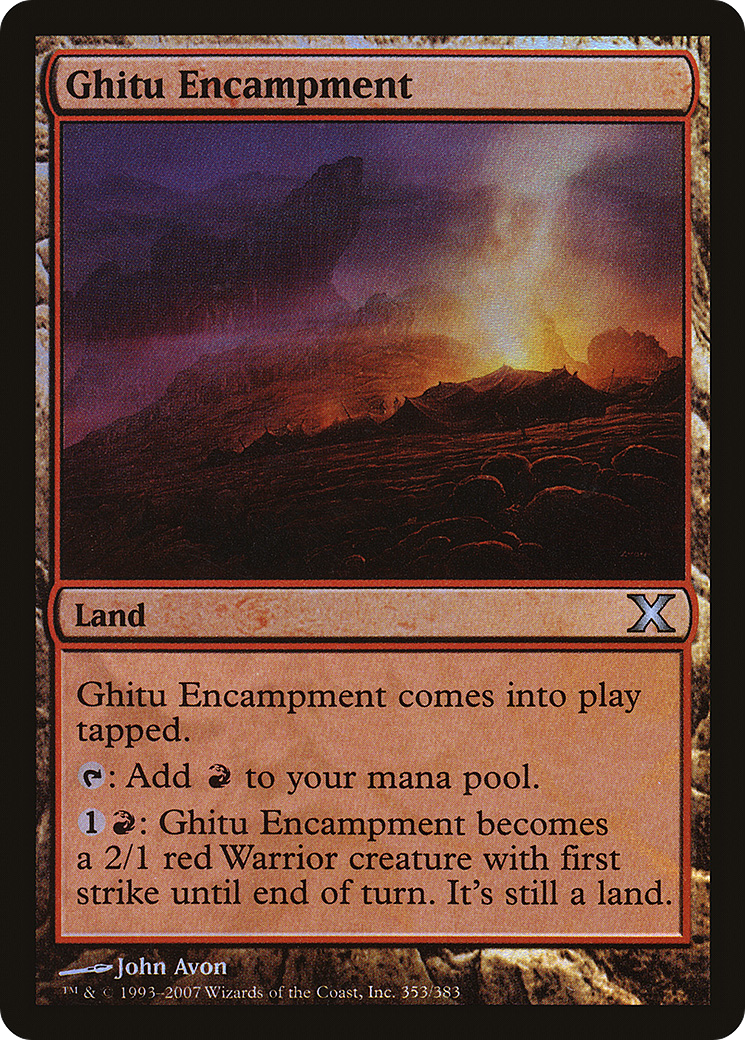 Ghitu Encampment (353) Foil - Tenth Edition