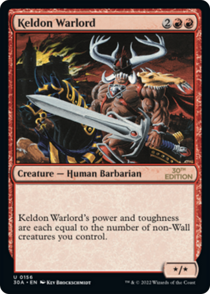 Keldon Warlord (156) - 30th Anniversary Edition