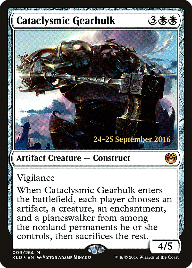 Cataclysmic Gearhulk (Prerelease) (009) Foil - Kaladesh Promos