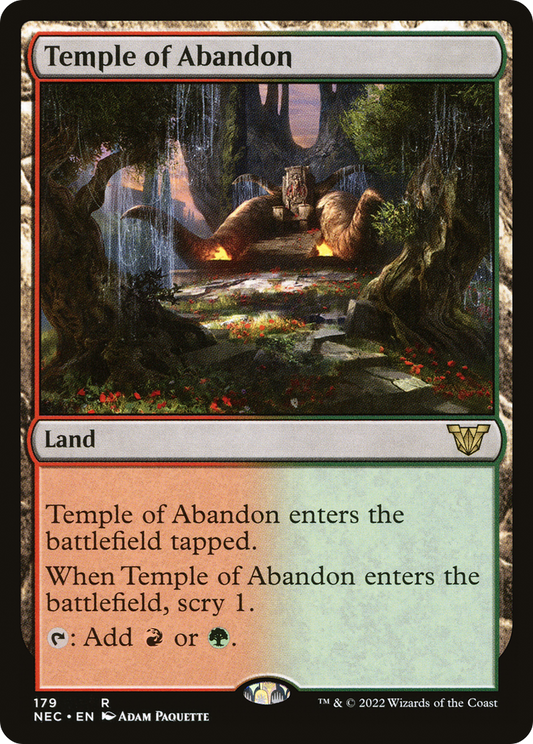 Temple of Abandon (179) - Neon Dynasty Commander