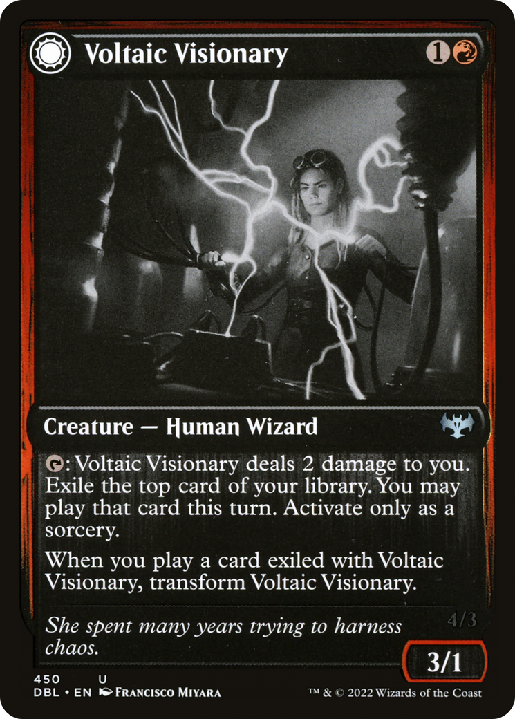 Voltaic Visionary // Volt-Charged Berserker [Innistrad: Double Feature]