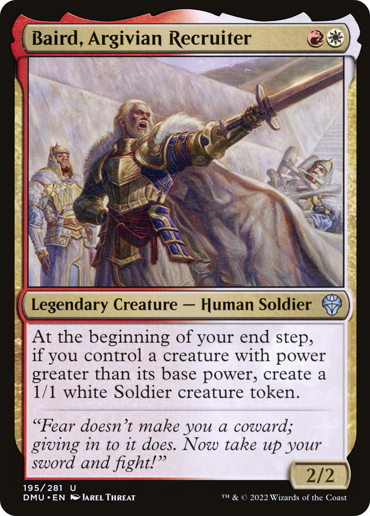 Baird, Argivian Recruiter [Dominaria United] Foil