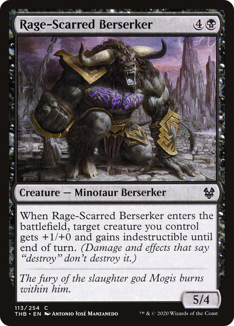 Rage-Scarred Berserker (113) Foil - Theros Beyond Death