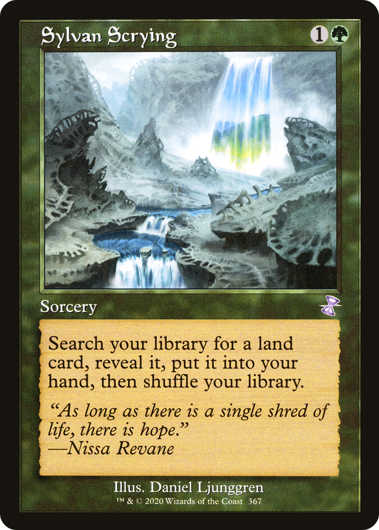 Sylvan Scrying (Retro) (367) Foil - Time Spiral Remastered