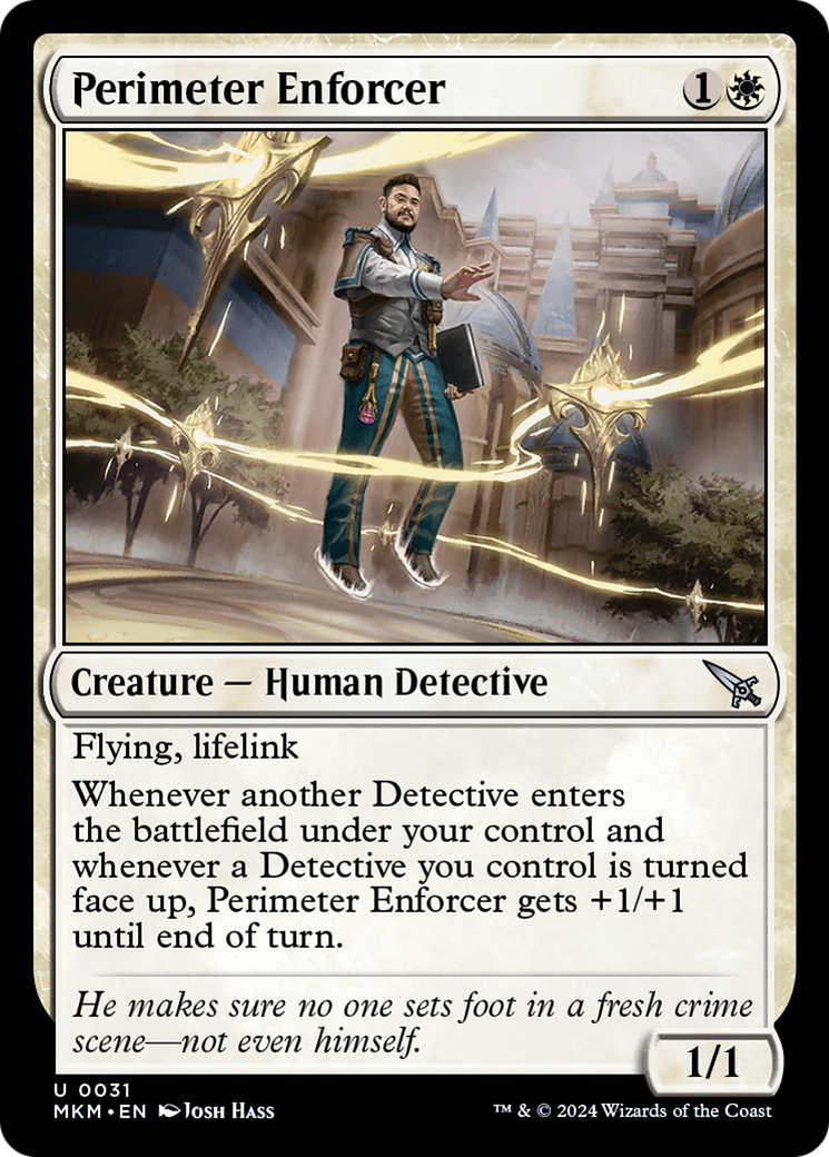 Perimeter Enforcer (031) Foil - Murders at Karlov Manor