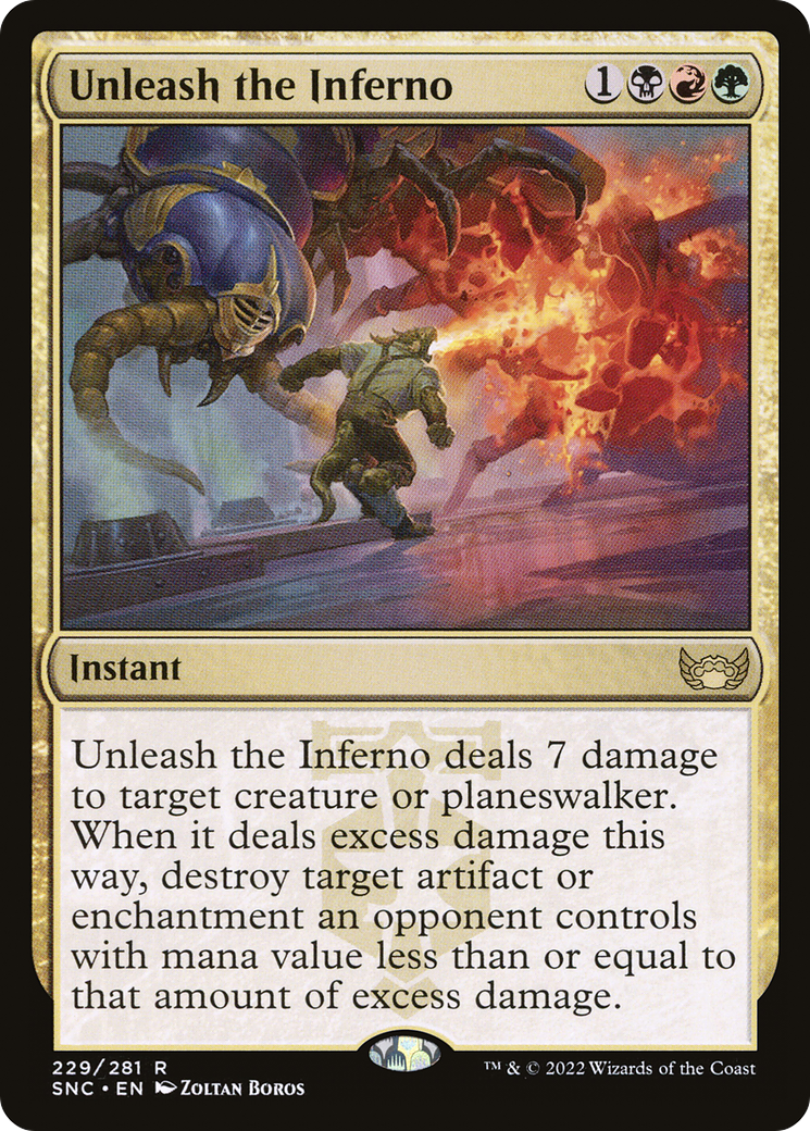 Unleash the Inferno (229) Foil - Streets of New Capenna