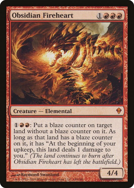 Obsidian Fireheart (140) - Zendikar