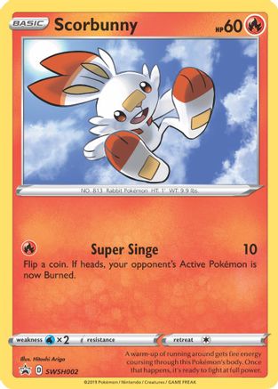 Scorbunny - SWSH002 (SWSH002) Holofoil - SWSH Sword & Shield Promo Cards