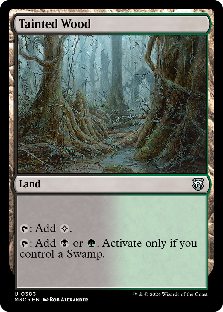 Tainted Wood (Ripple Foil) [Modern Horizons 3 Commander] | Silver Goblin