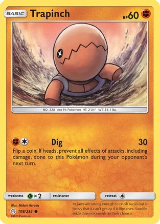 Trapinch - 108/236 (108) - SM  Cosmic Eclipse