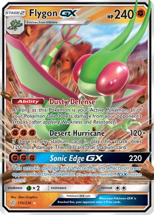 Flygon GX (110) Holofoil - SM  Cosmic Eclipse