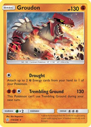 Groudon (113) - SM  Cosmic Eclipse