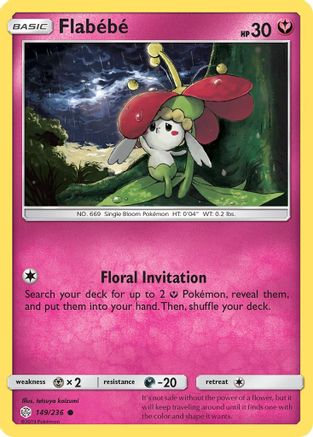 Flabebe - 149/236 (149) - SM  Cosmic Eclipse