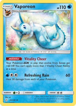 Vaporeon (42) - SM  Cosmic Eclipse