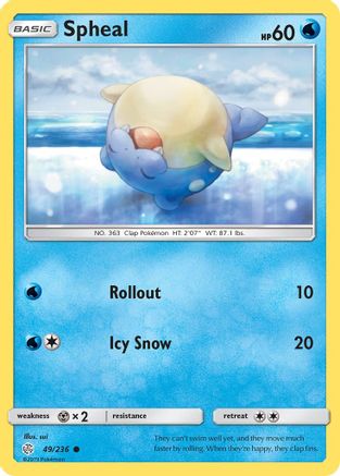 Spheal - 49/236 (49) - SM  Cosmic Eclipse