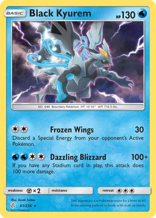 Black Kyurem (61) Holofoil - SM  Cosmic Eclipse