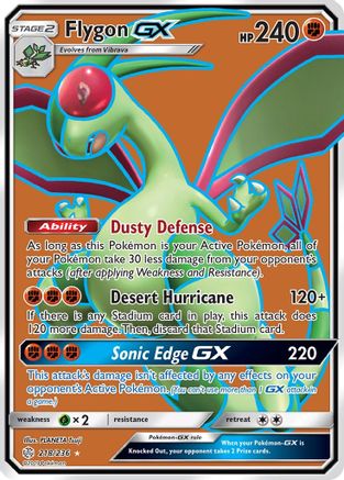Flygon GX (Full Art) (218) Holofoil - SM  Cosmic Eclipse