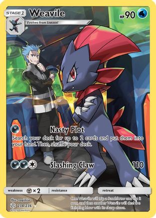 Weavile (Secret) (238) Holofoil - SM  Cosmic Eclipse