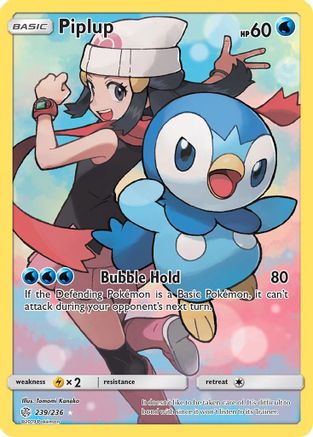 Piplup (Secret) (239) Holofoil - SM  Cosmic Eclipse
