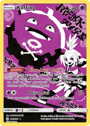 Koffing (Secret) (243) Holofoil - SM  Cosmic Eclipse