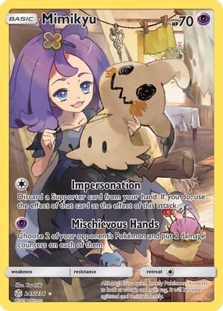 Mimikyu (Secret) (245) Holofoil - SM  Cosmic Eclipse
