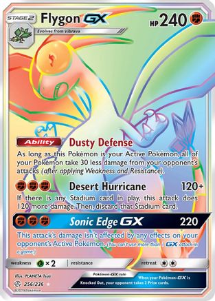 Flygon GX (Secret) (256) Holofoil - SM  Cosmic Eclipse